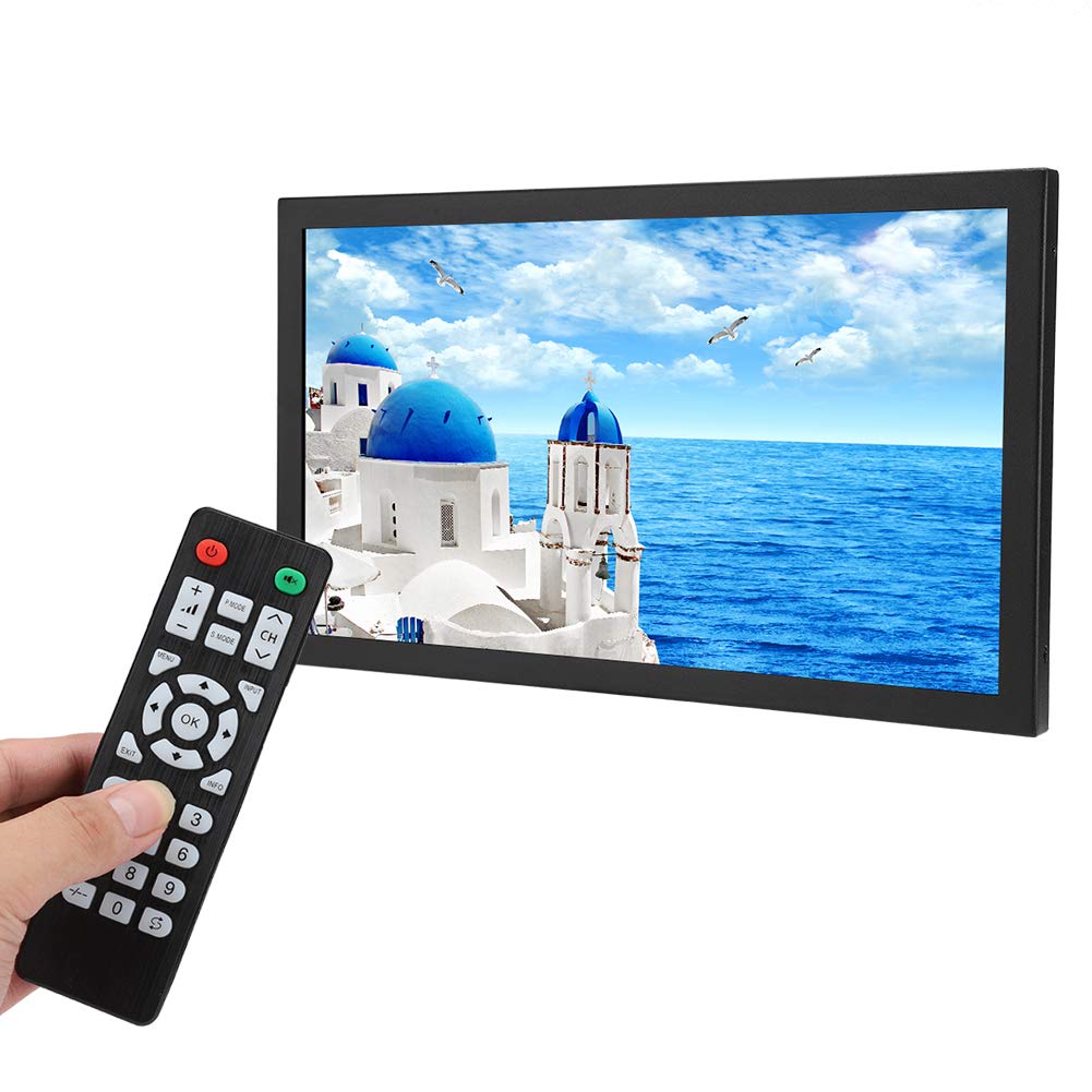 Industrial Metal VGA to BNC USB Security Monitor Display with European Plug - Ideal for Surveillance Systems, CCTV, and Industrial Control Panels