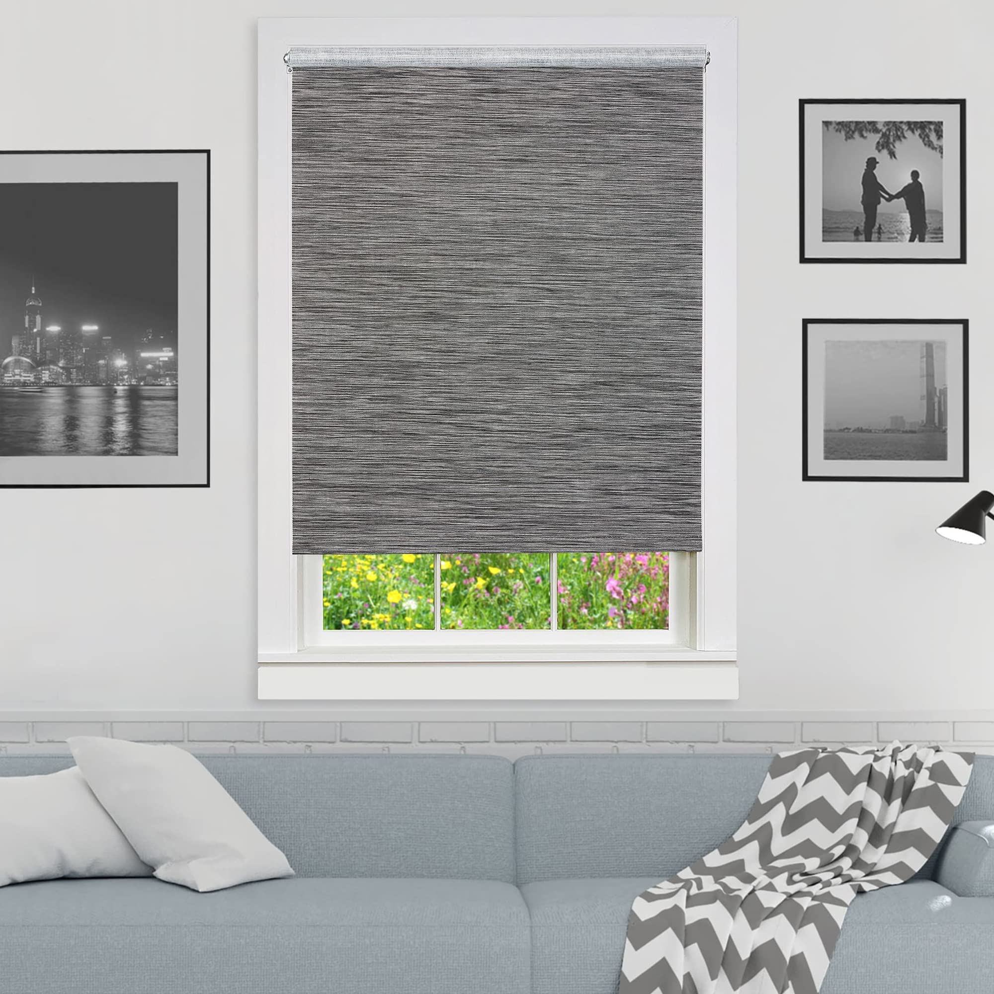 Cordless Jute Window Roller Shade - 31