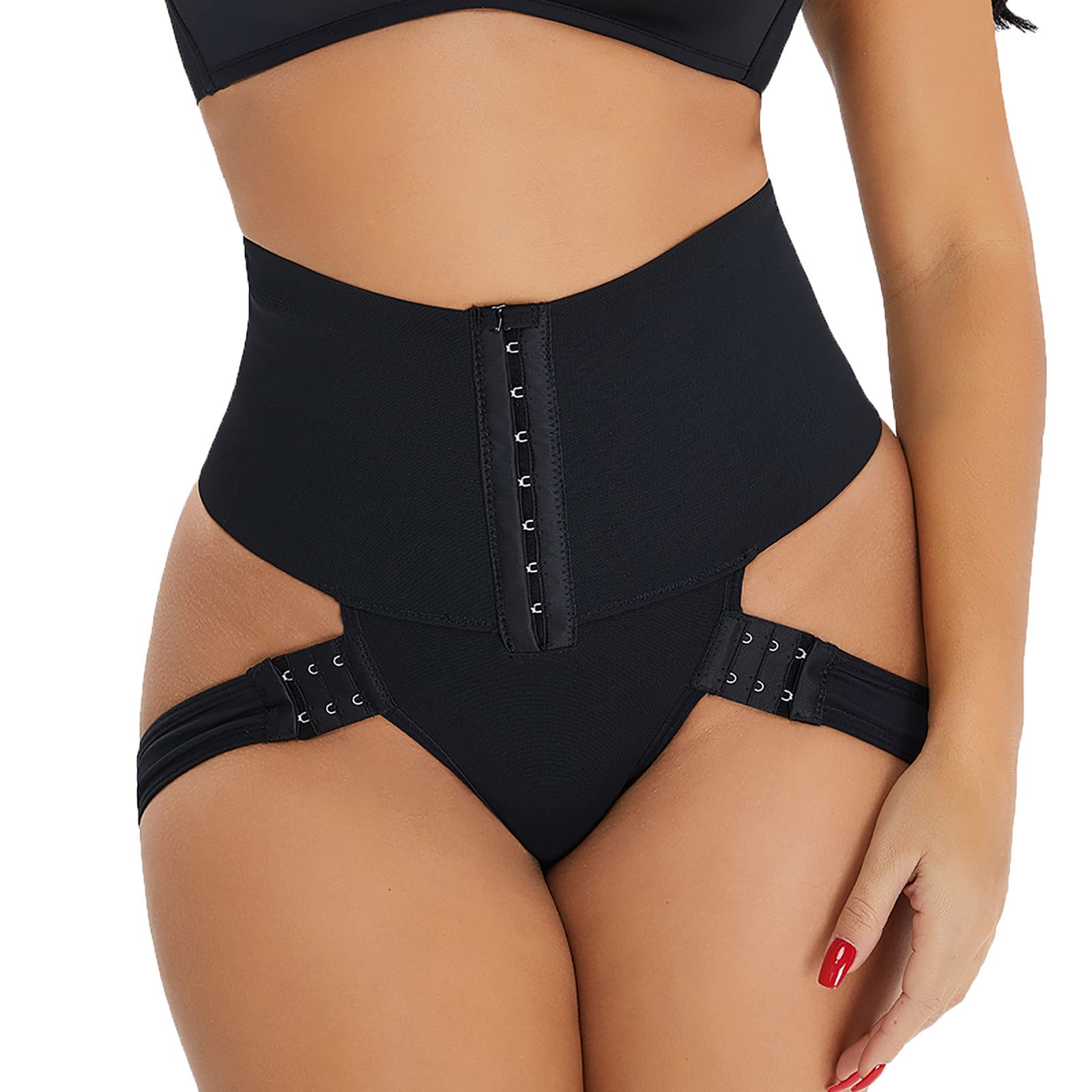 Adjustable Waistband Tummy Control Pants for Women - High Waisted Slimming Tummy Tuck Jeans with Button Lifter - Perfect for Work, Travel & Home Comfort - Housewarming Gift Idea