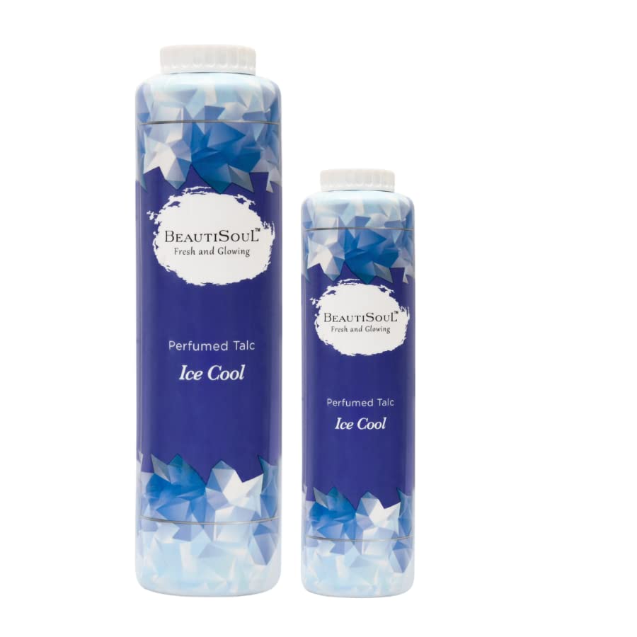Beautisoul Ice Cool Perfumed Talcum Powder | Prickly Heat Cooling Powder for Summer | 300g + 100g Combo | Body Cooling Powder for Hot Weather & Heat Rash Relief | Perfect for Outdoor Activities, Gym & Daily Use