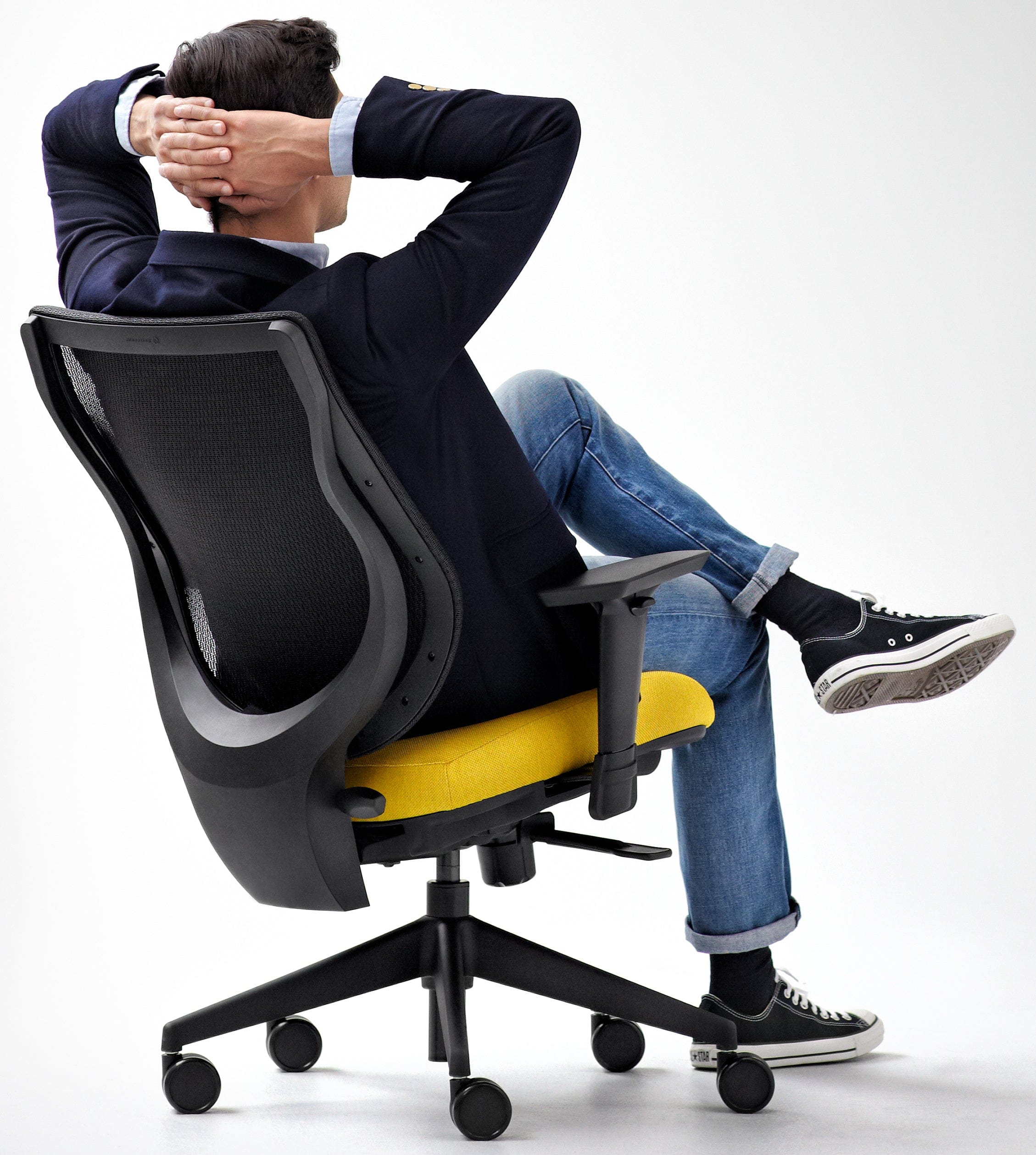 Allseating You Too 24/7 Heavy Duty Mid Back Mesh Office Chair with Lumbar Support [Model 85046] - Ergonomic Desk Chair for Home & Office Workspaces