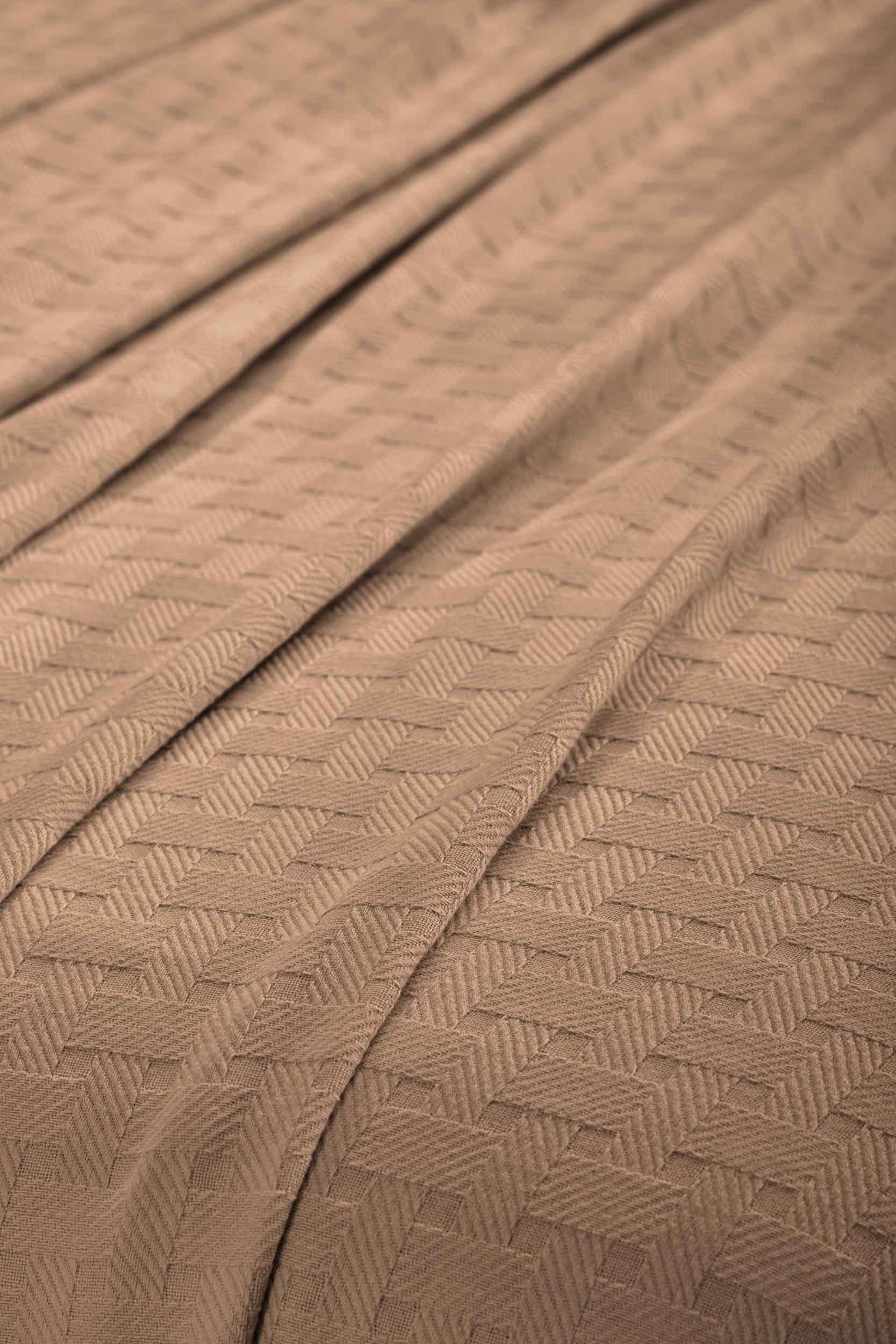 Soft Basketweave All-Season Cotton Bed Blanket & Sofa Throw - Lightweight Breathable Blanket for Bedroom, Living Room, Travel and Outdoor Use