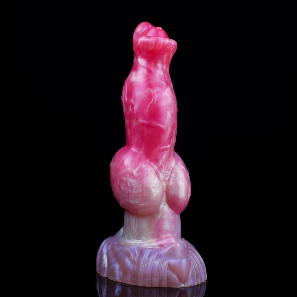 Premium Liquid Silicone Alien/Fido Dildo with Strong Suction Cup - Realistic BeHorny Sex Toy for Adults | Perfect for Solo Play, Couples & BDSM Scenes