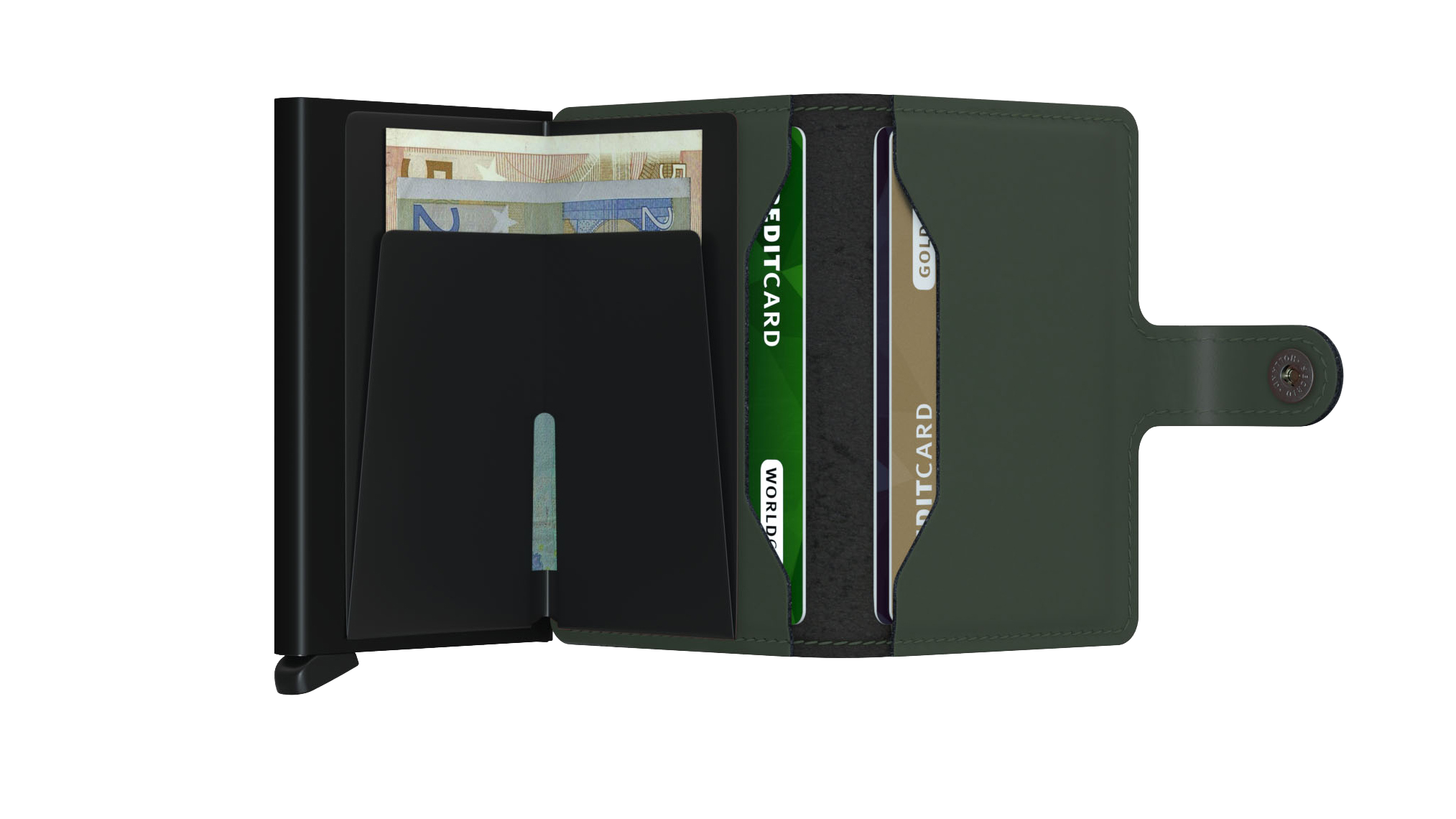 SECRID Miniwallet Matte - Slim RFID Blocking Leather Wallet for Men & Women | Perfect for Travel, Business & Everyday Use