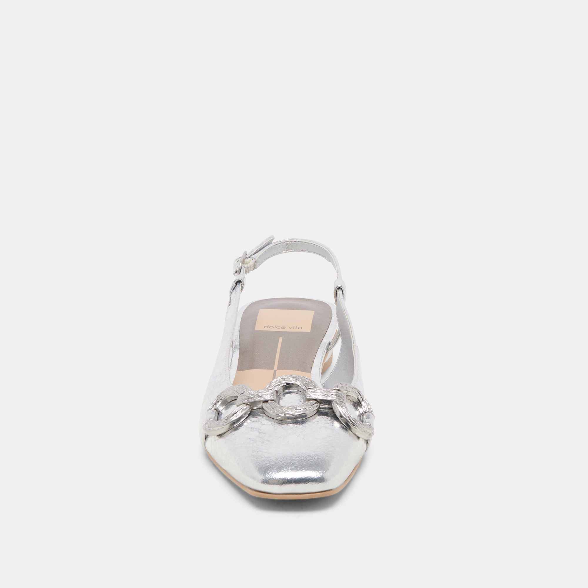 RAMANO FLATS Silver Distressed Leather Women's Shoes - Comfortable & Stylish for Casual Wear, Office, and Everyday Outfits