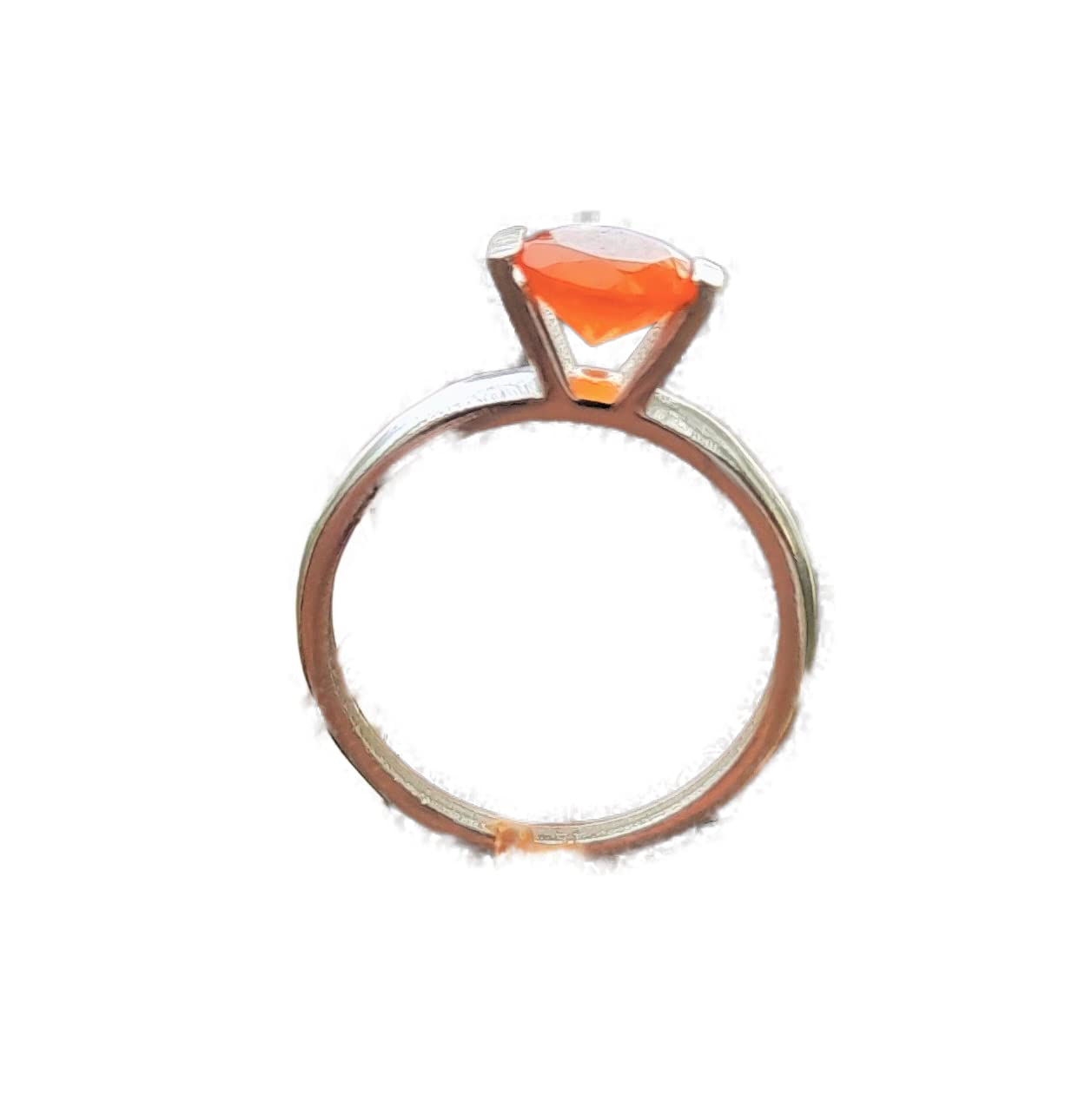 **Handmade Carnelian Engagement Ring - Orange Gemstone Prong Set Boho Jewelry for Women, Wedding, Anniversary & Everyday Wear**