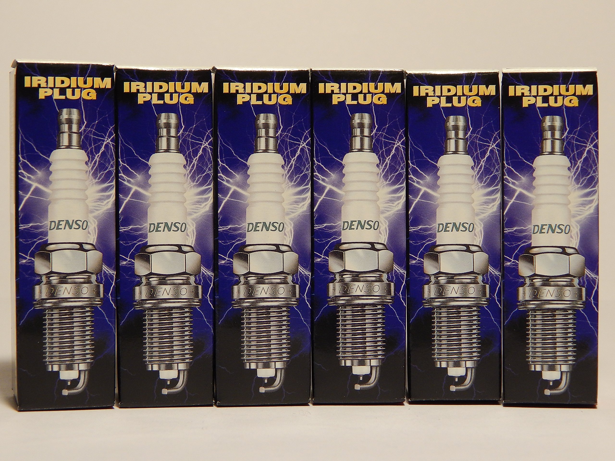 DENSO 3396 Iridium Platinum Spark Plugs - SKJ16CR-L11 (6-Pack) - High Performance for Cars, Trucks & SUVs - Improved Fuel Efficiency & Engine Power