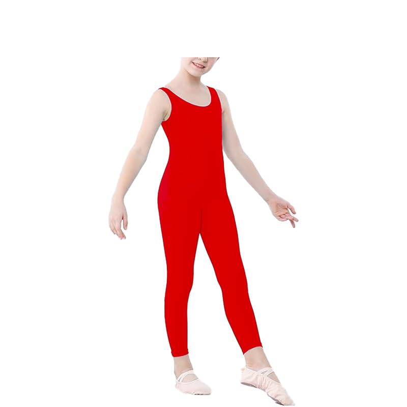 R&N FASHIONS Girls Kids Sleeveless Dance Unitard - Breathable Gymnastics Catsuit for Ballet, Jazz & Performance (Toddler-12 Years) - Perfect for Dance Class, Recitals & Competition