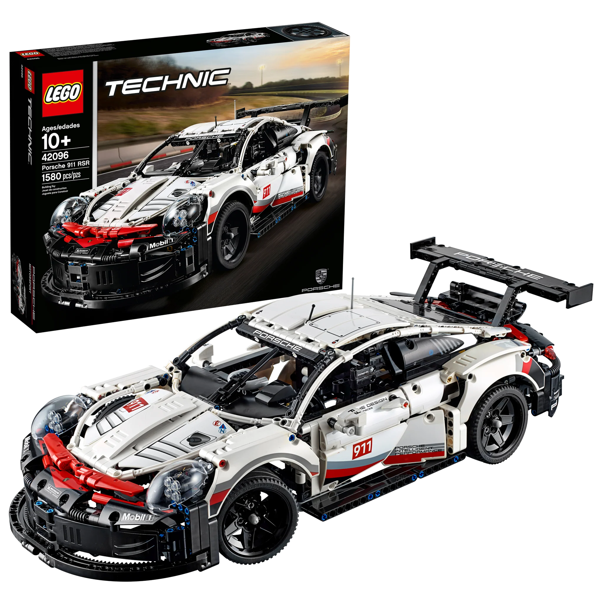 LEGO® Technic™ Porsche 911 RSR Building Kit - 1:10 Scale Model Car with Working Steering & Suspension - Perfect for Car Enthusiasts & LEGO Collectors - Great Gift for Birthday & Holidays
