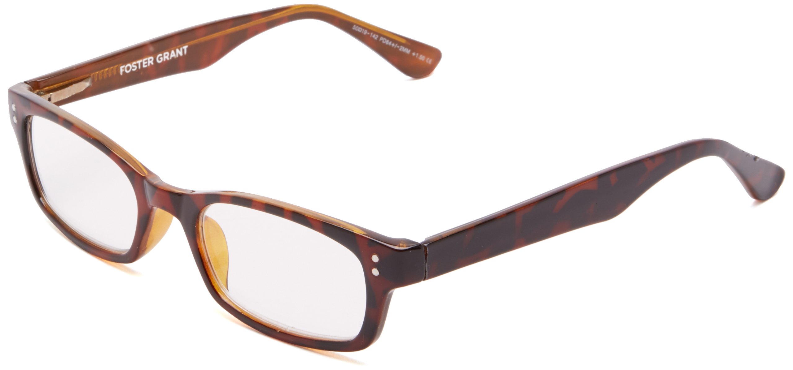 Foster Grant Women's Channing Round Reading Glasses +1.50 to +3.50 Strength - Stylish Lightweight Readers for Women - Perfect for Reading, Working & Computer Use