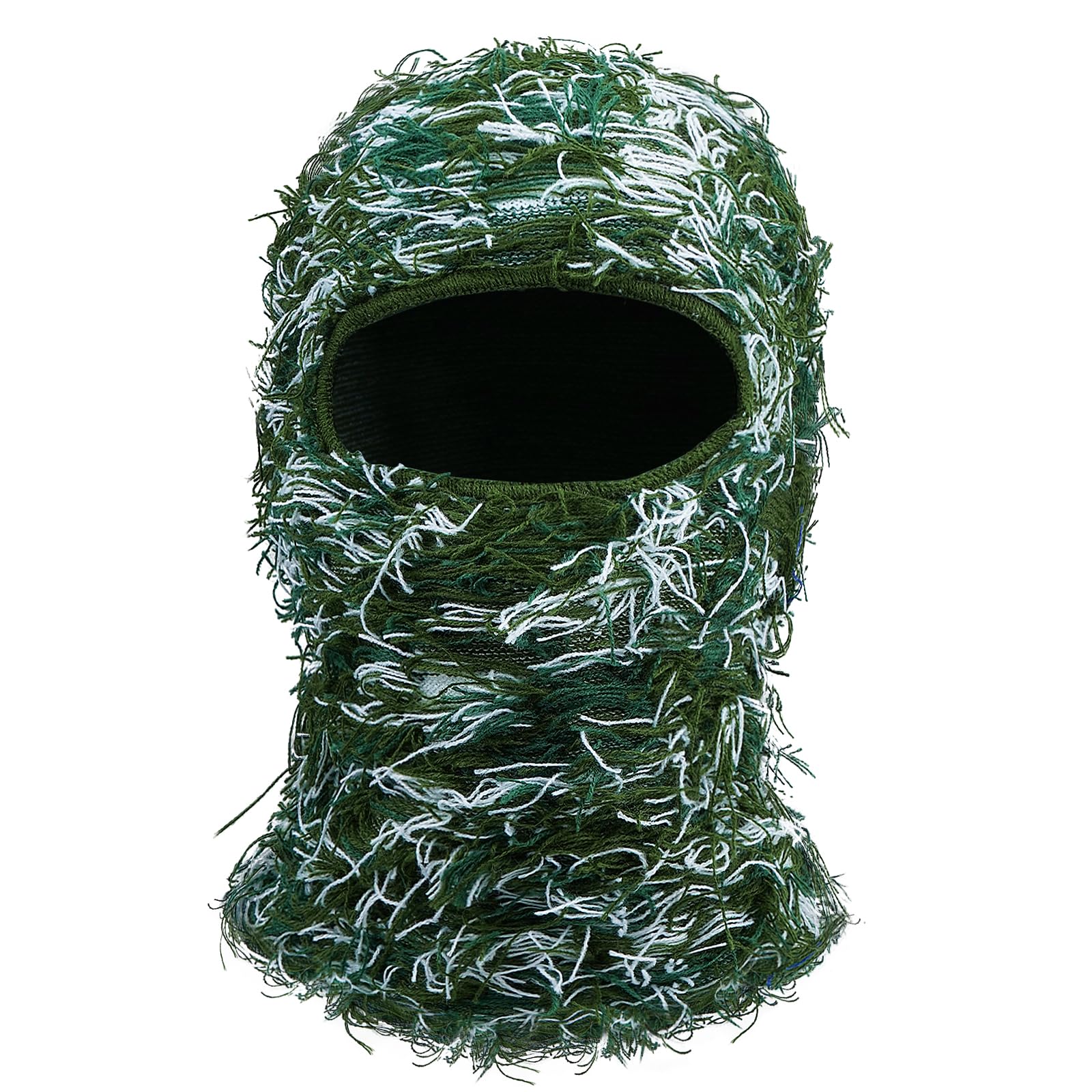 Clakllie Distressed Balaclava Yeat Shiesty Mask - Premium Knitted Full Face Windproof Ski Mask for Men & Women - Winter Sports, Motorcycling & Outdoor Activities