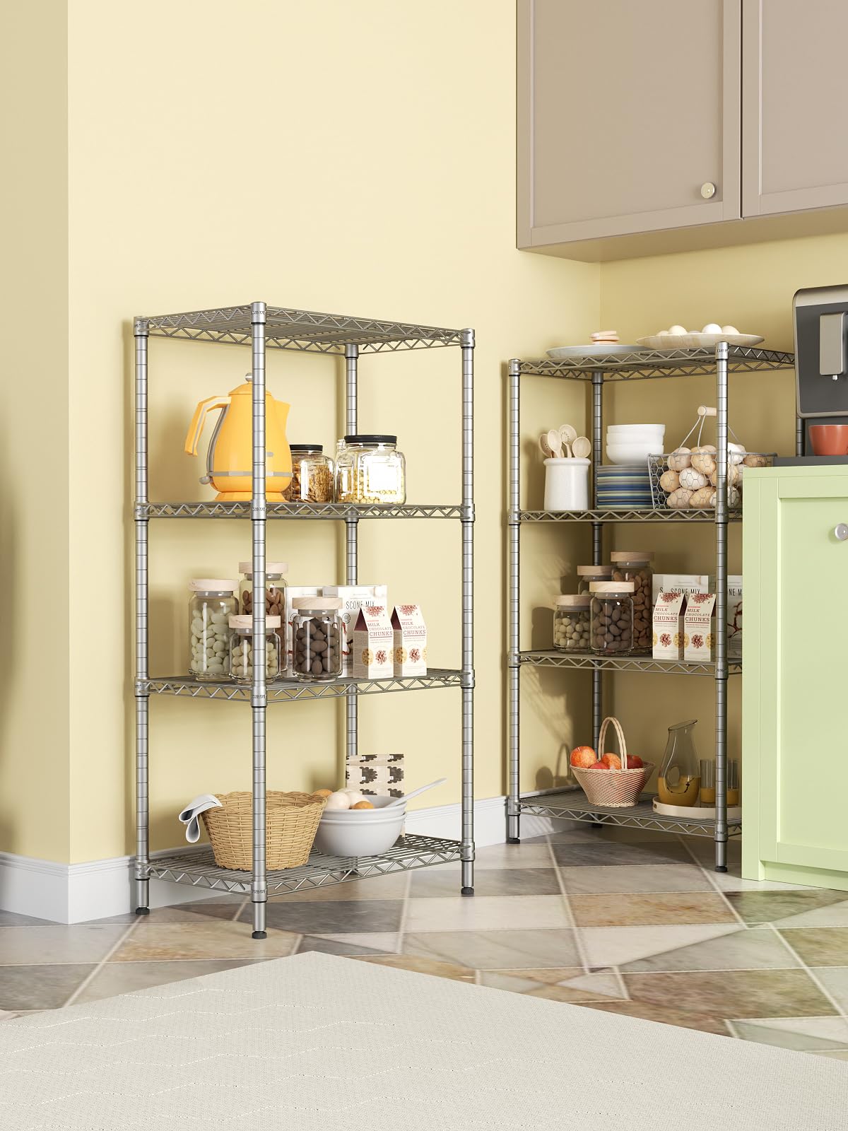 SINGAYE 4-Tier Adjustable Metal Wire Shelving Unit - 14