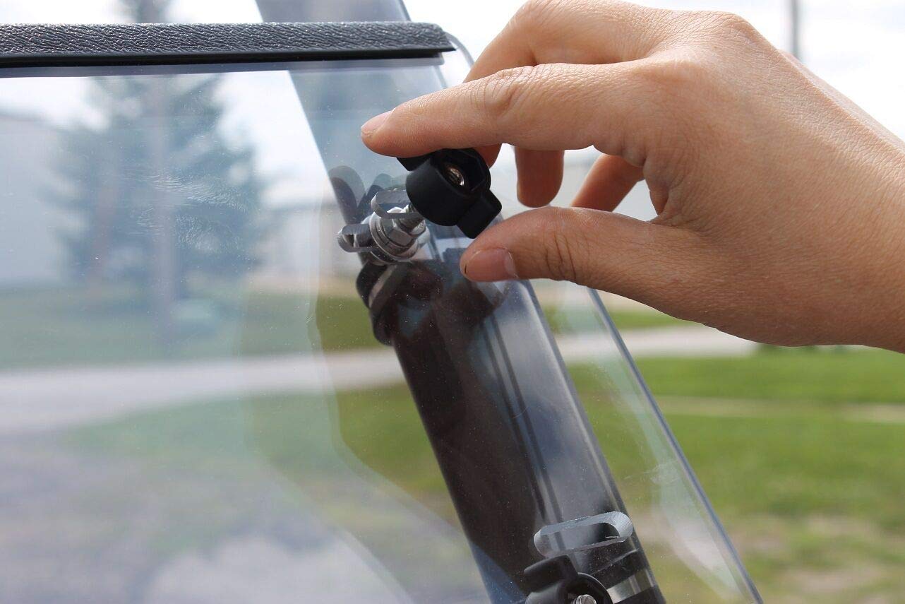 Kawasaki 4010/4000 (2009-2025) & 4010 Trans (2015-2025) Folding Windshield Replacement - Durable Polycarbonate Tractor Accessory for UV Protection & All-Weather Use