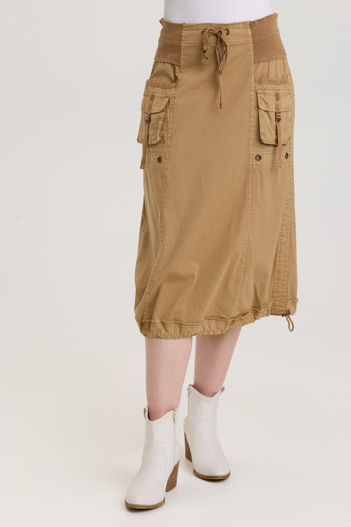 Mayze Skirt in Au Lait Pigment - Women's Fashion Skirt for Casual Wear, Office Outfits & Summer Dresses