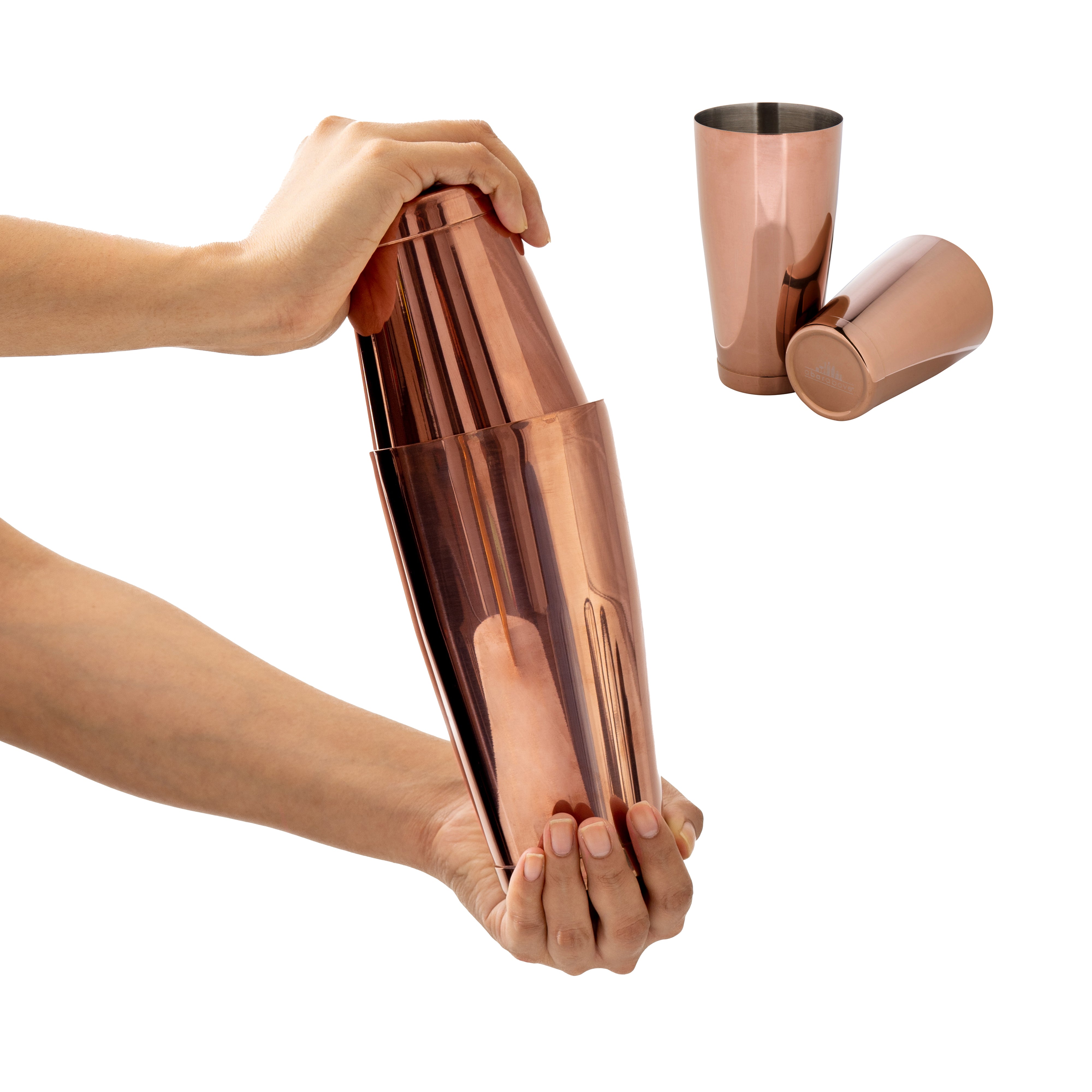 Premium Antique Copper Boston Cocktail Shaker Set - Professional Bar Tool for Mixing Martinis, Margaritas & More - Perfect for Home Bars, Parties & Gifts