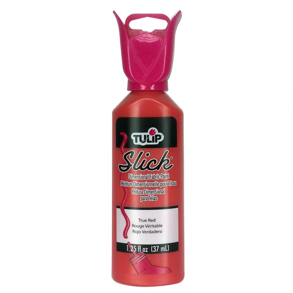True Red Tulip Dimensional Paint 1.25oz - Premium 3D Fabric Paint for DIY Crafts, Clothing & Home Decor