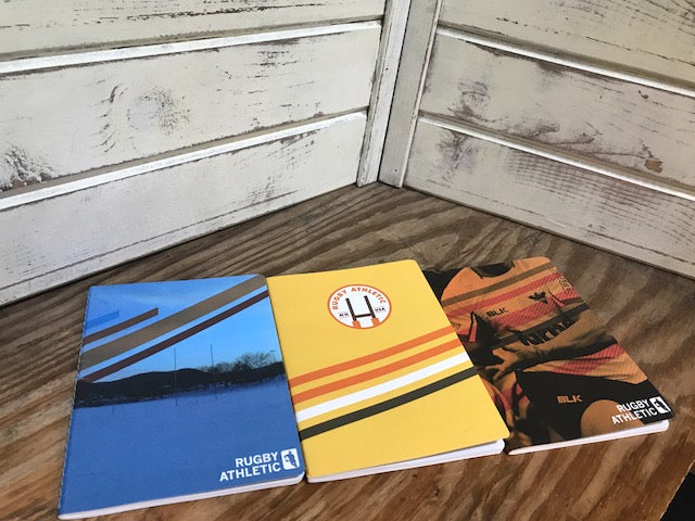 Ruggy Athletic 3-Pack Notebook - College Ruled, Spiral Bound, 100 Sheets Each - Perfect for School, Office & Sports Training Notes