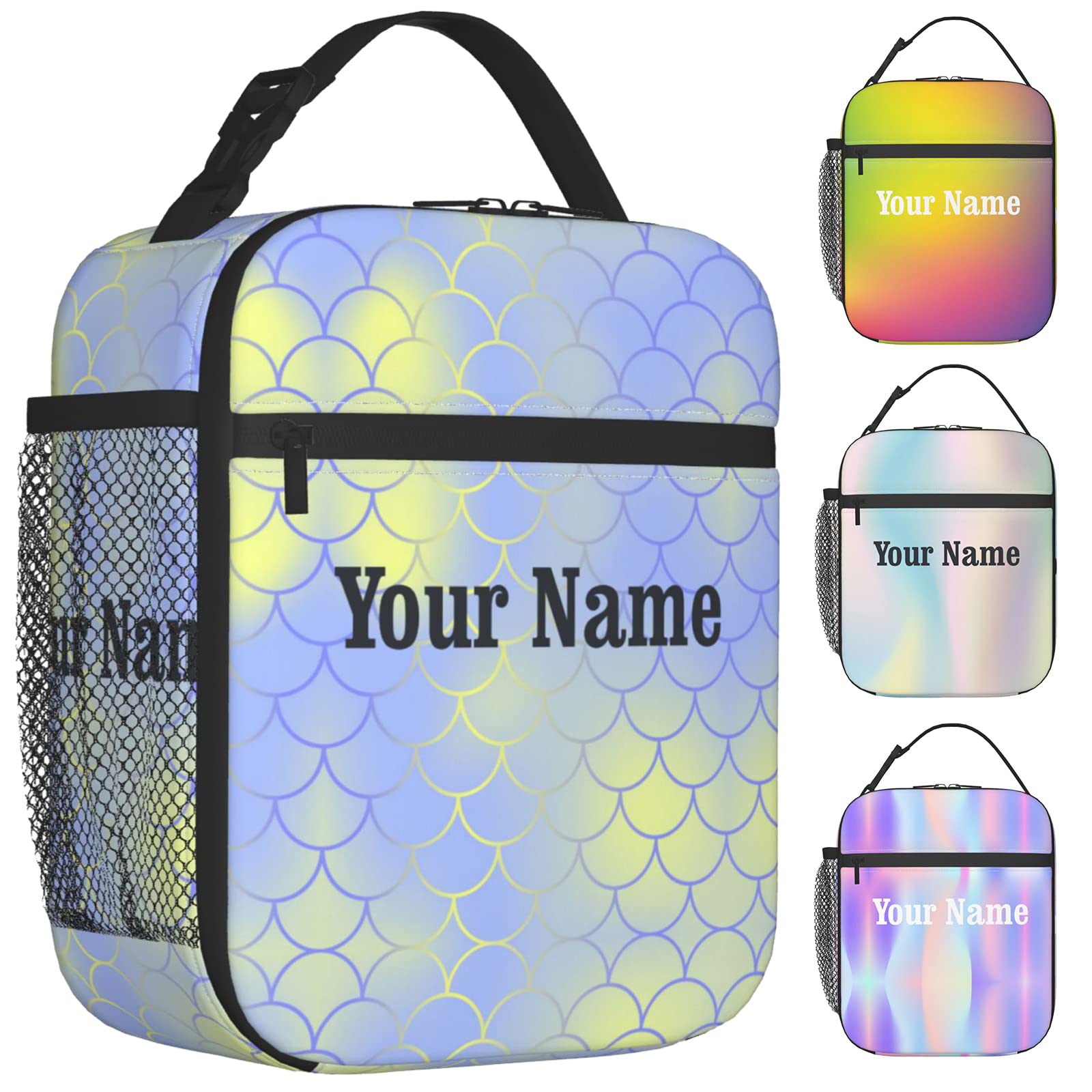 Custom Insulated Lunch Bag with Photo - Personalized Tote Lunch Box with Shoulder Strap for Women & Men | Perfect for Work, School, Picnic & Outdoor Activities