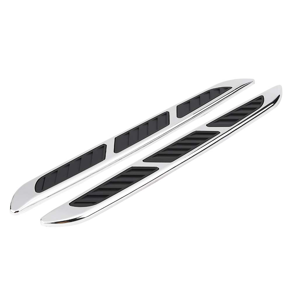 Car Hood Side Vents - 2pcs Shark Gill Airflow Vent Covers for Enhanced Engine Cooling & Stylish Exterior Decoration | Perfect for Sports Cars & Performance Vehicles
