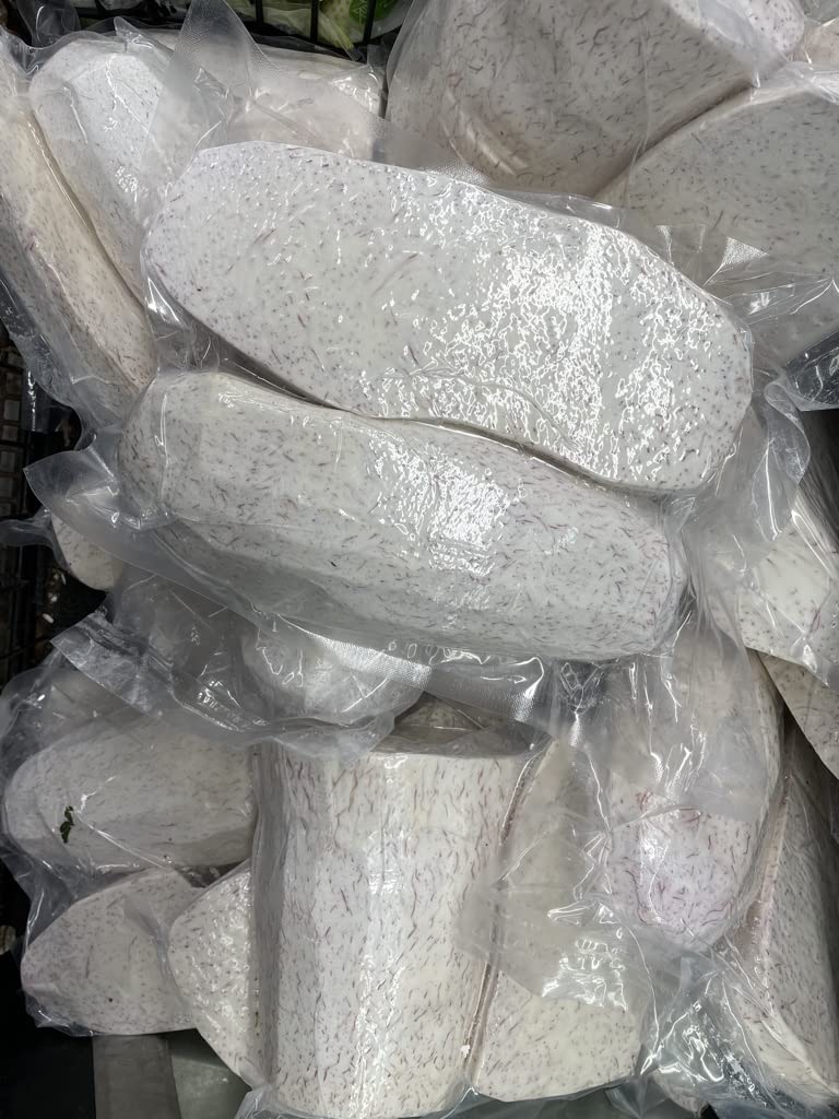 Peeled Malanga Taro Root 4 Lbs - Vacuum Packed for Cooking & Soups