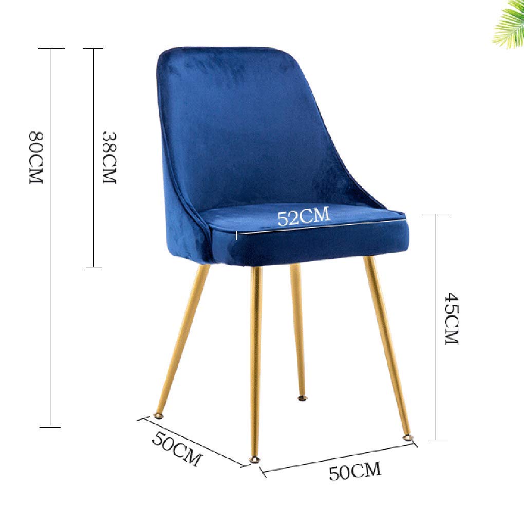 Ergonomic Steel Frame Dining Chair - Adjustable Angle Modern Side Chair for Kitchen, Cafe, Office & Vanity | Perfect for Dining, Makeup, Leisure & Workspaces