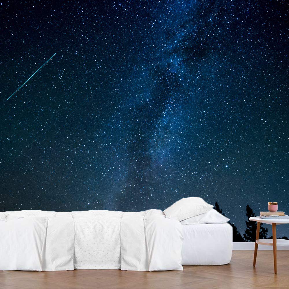 Starry Sky Removable Self-Adhesive Wall Mural - 100x144 Inch Large Wallpaper for Bedroom, Living Room & Nursery Decor | Easy Peel & Stick Wall Art