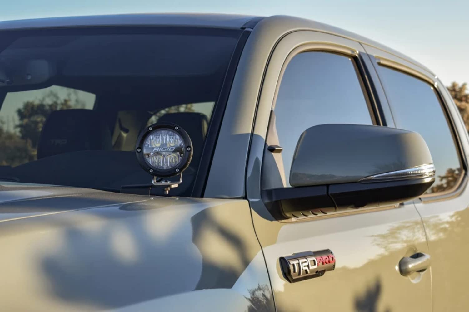 Rigid Industries 46702 A-Pillar Mount for 360 Series & D-Series LED Lights - Compatible with Toyota Tacoma (2005-2023) | Off-Road Lighting Upgrade for Trucks & SUVs