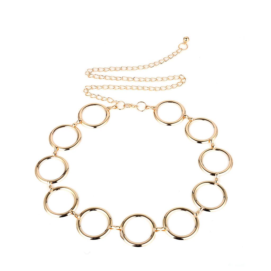 Women's & Men's Fashion Metal Thin Belts - Minimalist Body Chain Jewelry for Summer Dresses & Outfits | Perfect for Boho, Beach, and Party Wear