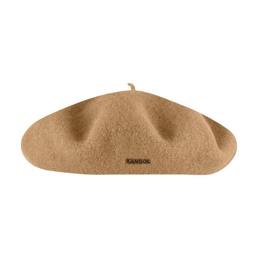 KANGOL Anglobasque Beret Hat for Women & Men - Classic Camel Wool French Style Beret - Perfect for Fall, Winter & Fashion Outfits