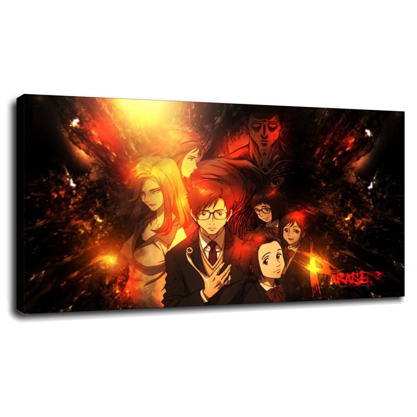 Parasyte: The Maxim Anime Canvas Poster - Japanese Movie Wall Art Decor for Home, Office & Bedroom - Framed 42x24 Inch Cartoon Comic Print - Perfect for Anime Fans & Manga Lovers