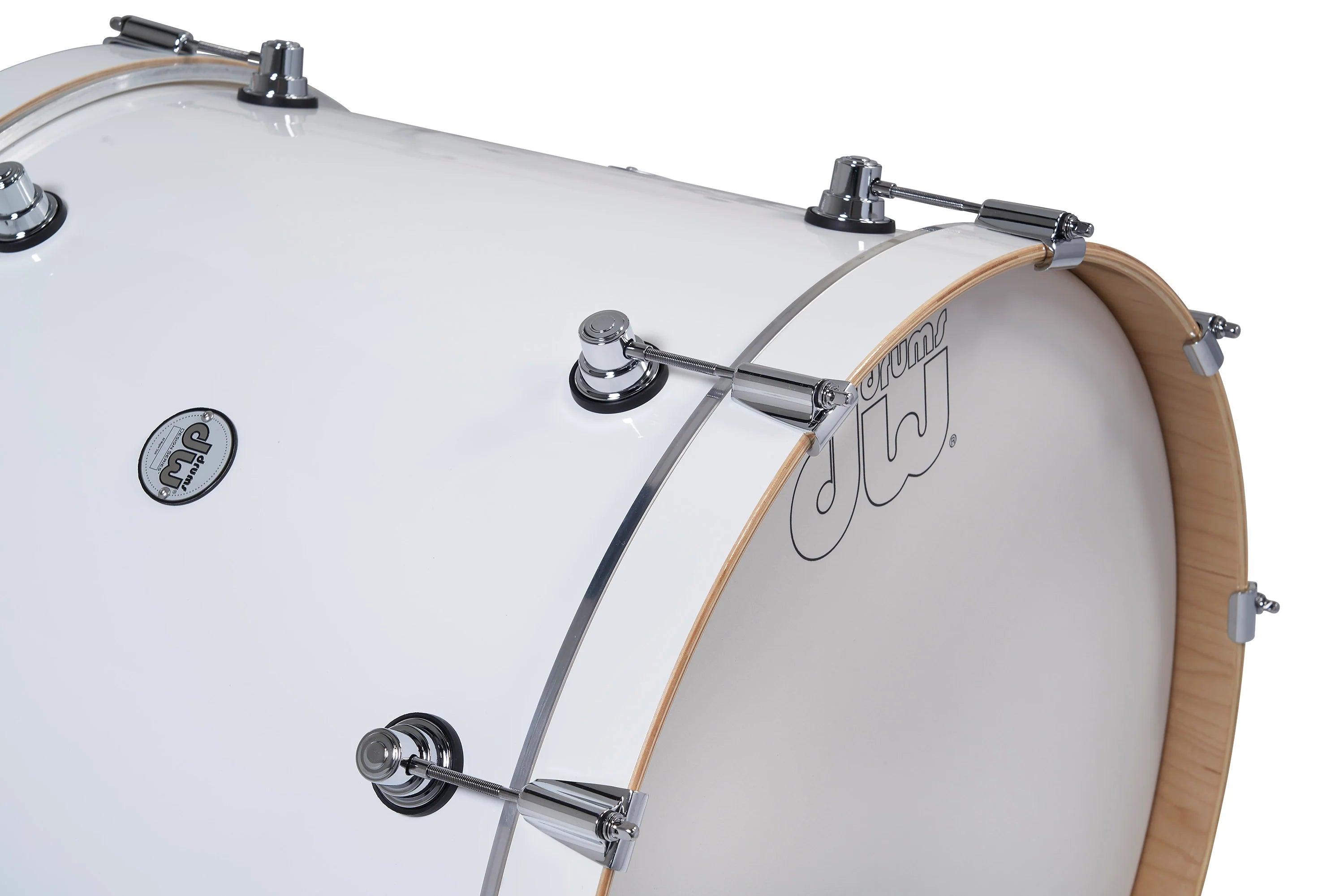 DW Design Series 4-Piece Drum Shell Pack in Gloss White - Perfect for Live Performances, Studio Recording & Professional Drummers