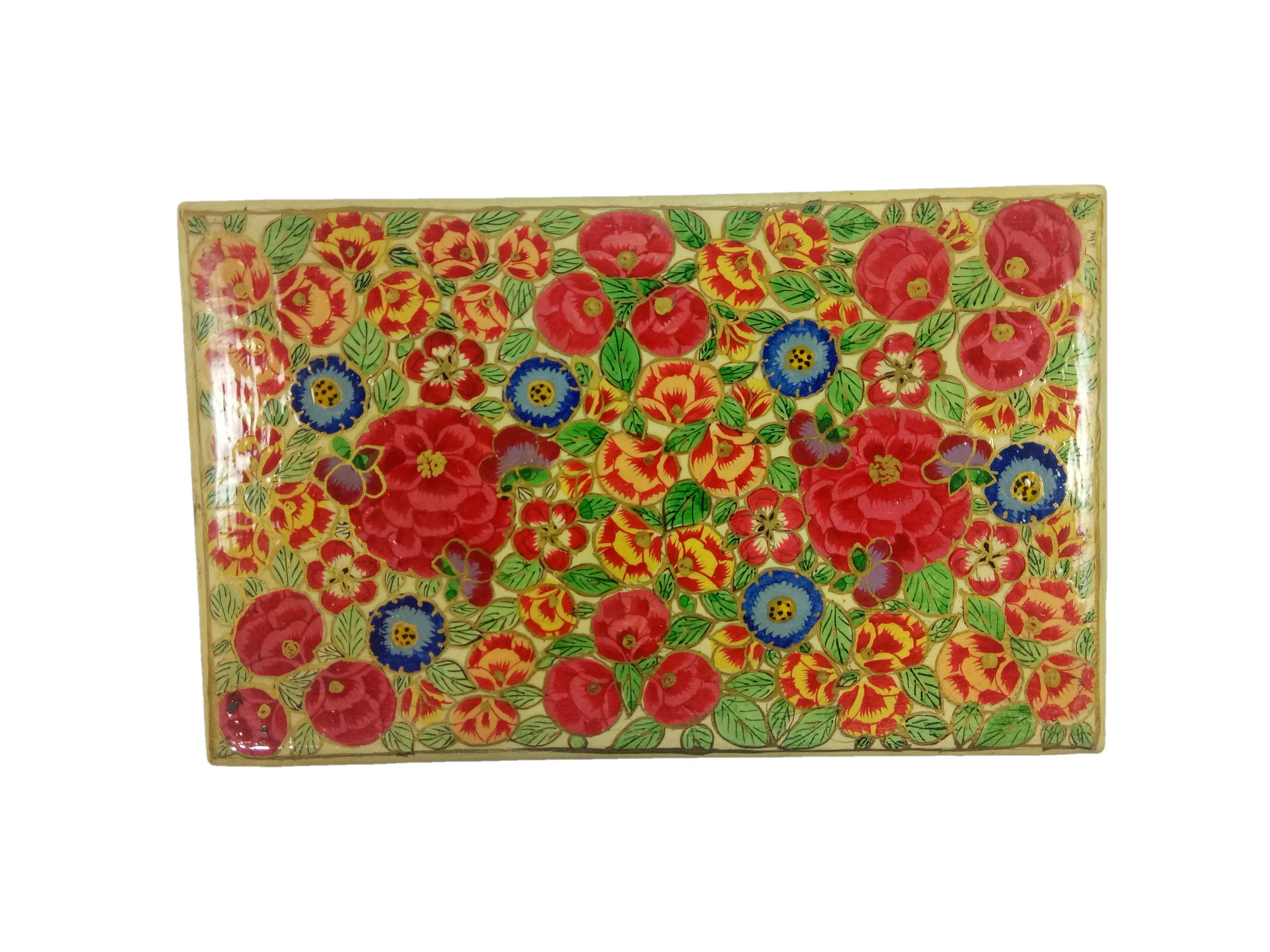 Handmade Papier Mache Jewelry Box - Indian Artisan Crafted Treasure Chest for Rings, Necklaces & Keepsakes | Perfect Gift for Birthdays, Anniversaries & Home Decor