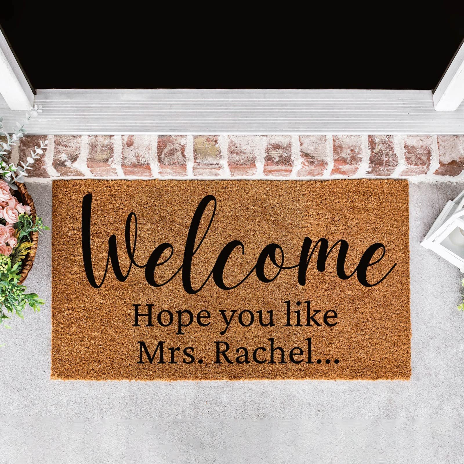 Non-Slip Custom Summer Doormat - 16x24 Inch Polyester Outdoor Entrance Rug for Front Door, Porch & Patio - Perfect for Wet Weather & High Traffic Areas