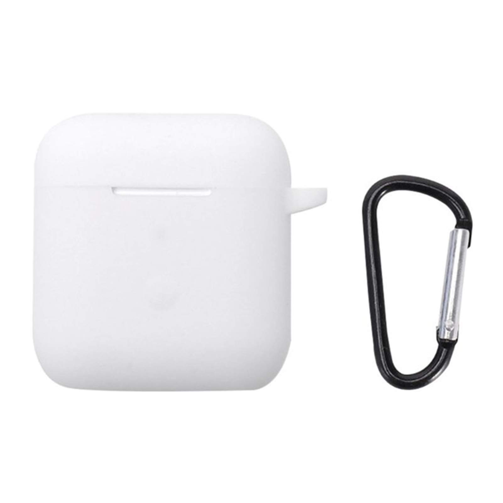 HEVIRGO Bluetooth Headset Case Cover for QCY T8 - Wireless Earbuds Protective Case with Dustproof Silicone Cover & Charging Protection - Perfect for Gym, Travel and Daily Use (White)