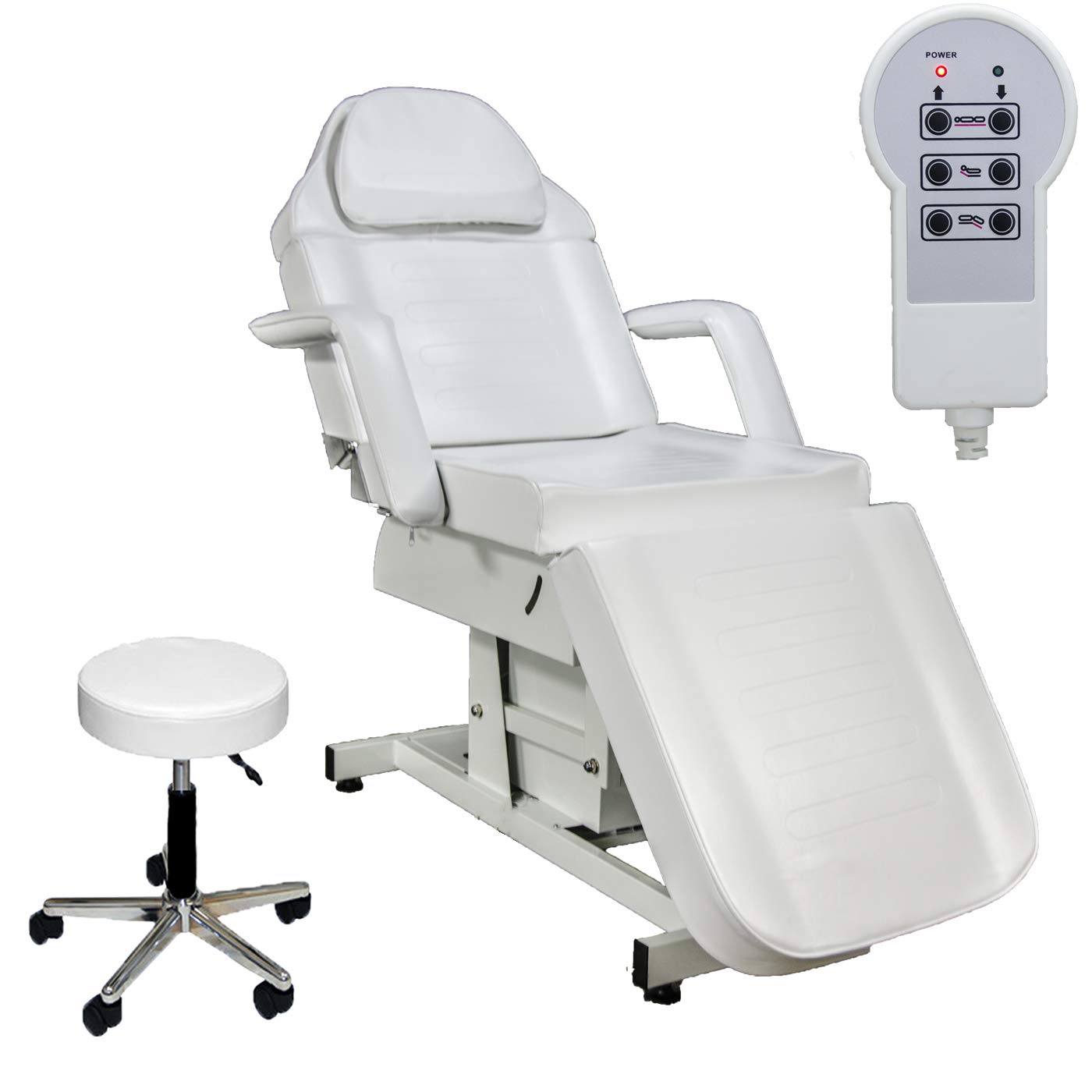 4 in 1 Professional Facial Steamer with High Frequency, Rotating Brush & Magnifying Lamp - Electric Facial Bed for Spa, Salon & Home Skincare Treatments
