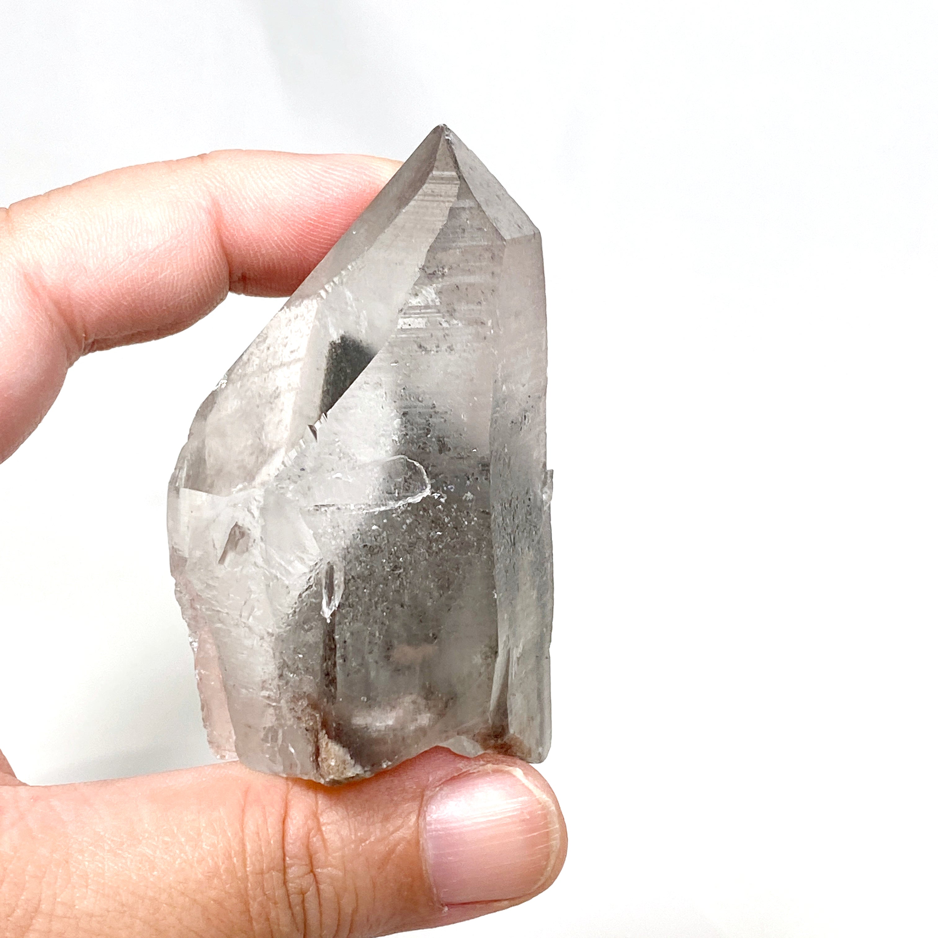 Lemurian Seed Crystal Black Phantom - 146g 70x45mm LSQ 09 - Healing Stone for Meditation, Energy Work & Spiritual Growth