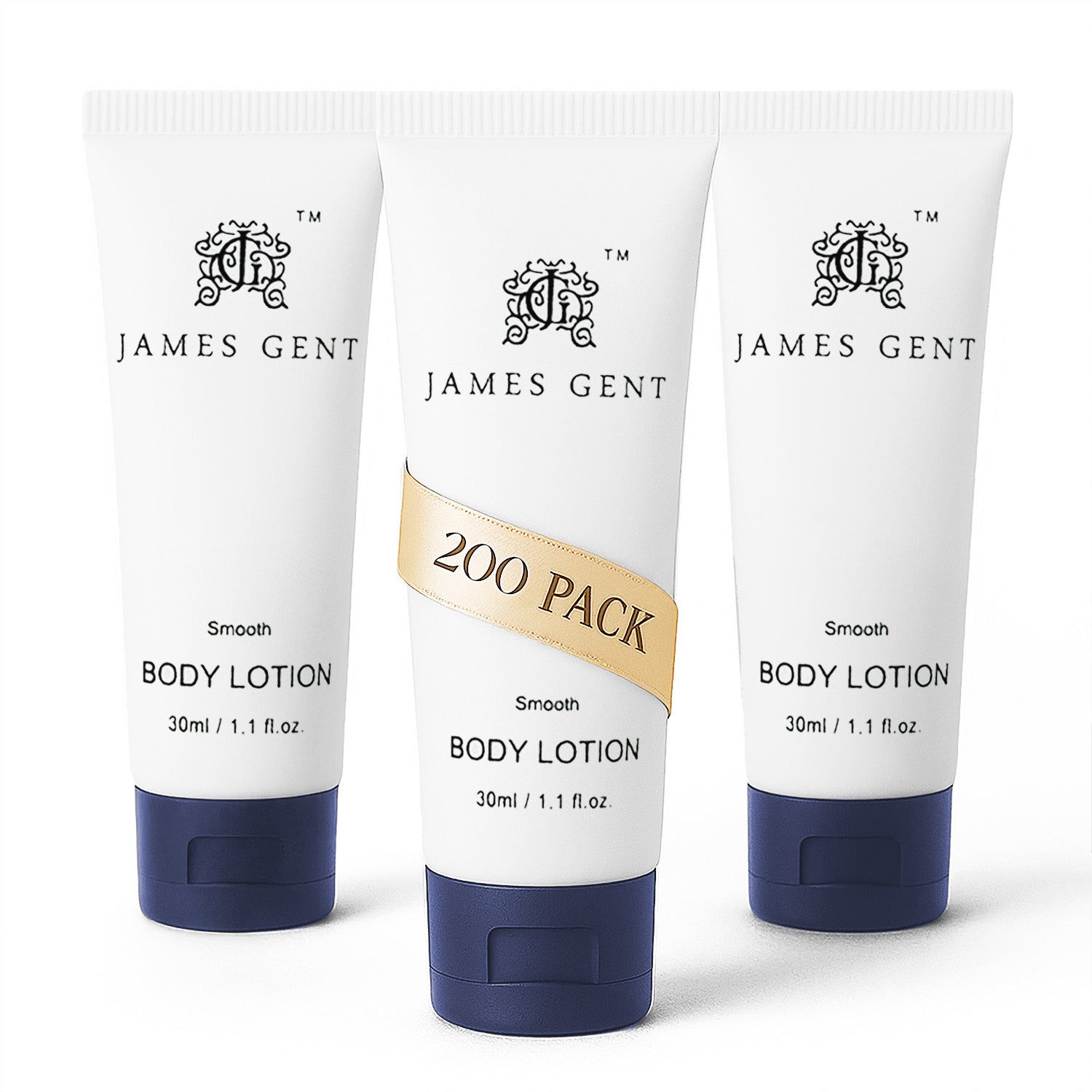 50 / 200 Pack James Gent Body Lotion 1oz Travel Size - Moisturizing Lotion for Men, Bulk Hotel Toiletries, Perfect for Travel, Gym, Hotels & Gifts