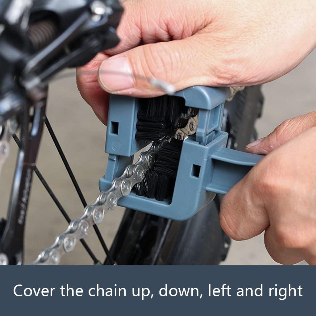 Bike Chain & Tire Cleaning Brush - Motorcycle Scrub Tool for Bikes