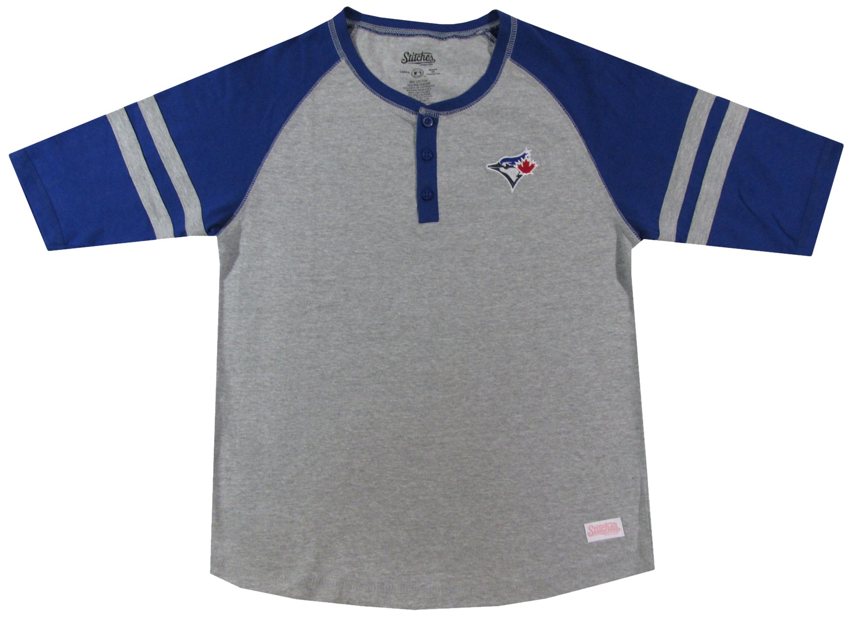 MLB Girls' Colorblocked Henley Shirt - Stylish Baseball Tee for Teens & Kids | Perfect for School, Sports & Casual Outfits