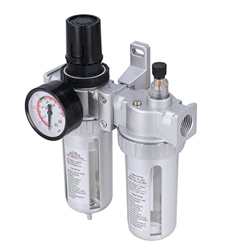 High Pressure Compressed Air Filter 1Mpa with G1/2in Port - Water Oil Separator for Pneumatic Systems - Ideal for Industrial Machinery, Automotive Shops & Air Tools Maintenance