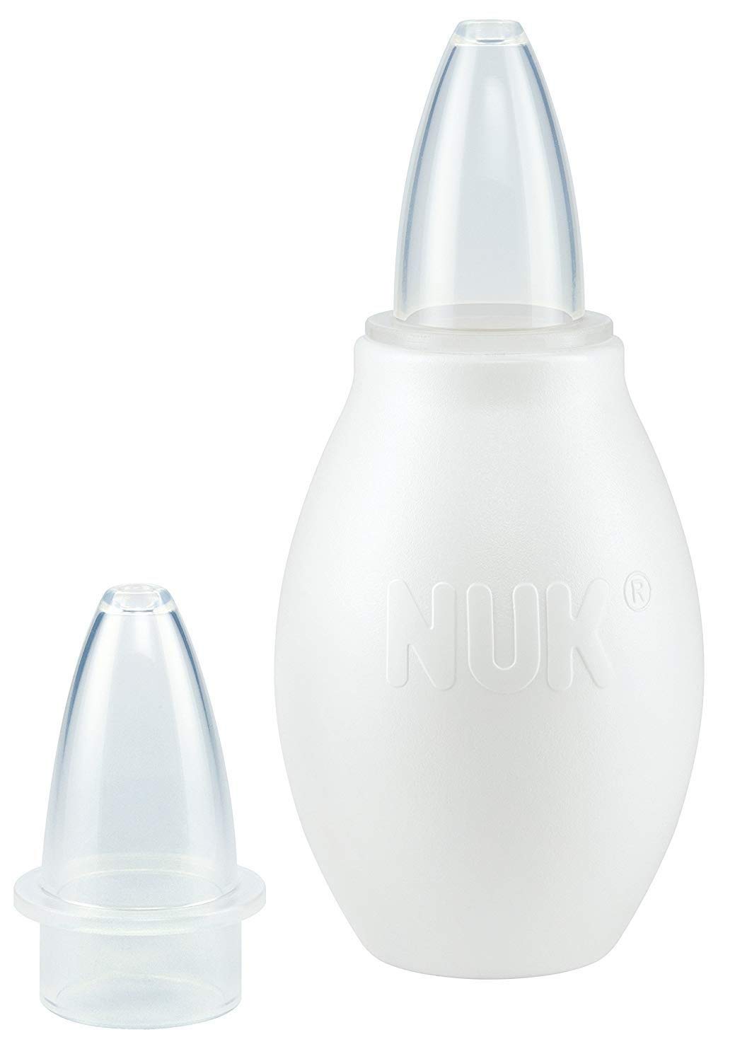 NUK Baby Nasal Aspirator - Safe & Gentle Nose Cleaner for Newborns & Infants - Nasal Decongester for Congestion Relief - Perfect for Colds, Allergies & Daily Baby Care