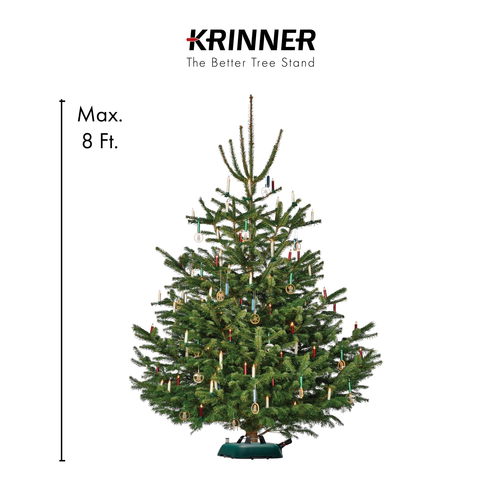 Christmas Tree Genie Tree Stand - 18 Inch Diameter Heavy Duty Metal Base for Large Holiday Trees | Perfect for Living Room, Office, and Holiday Decorations