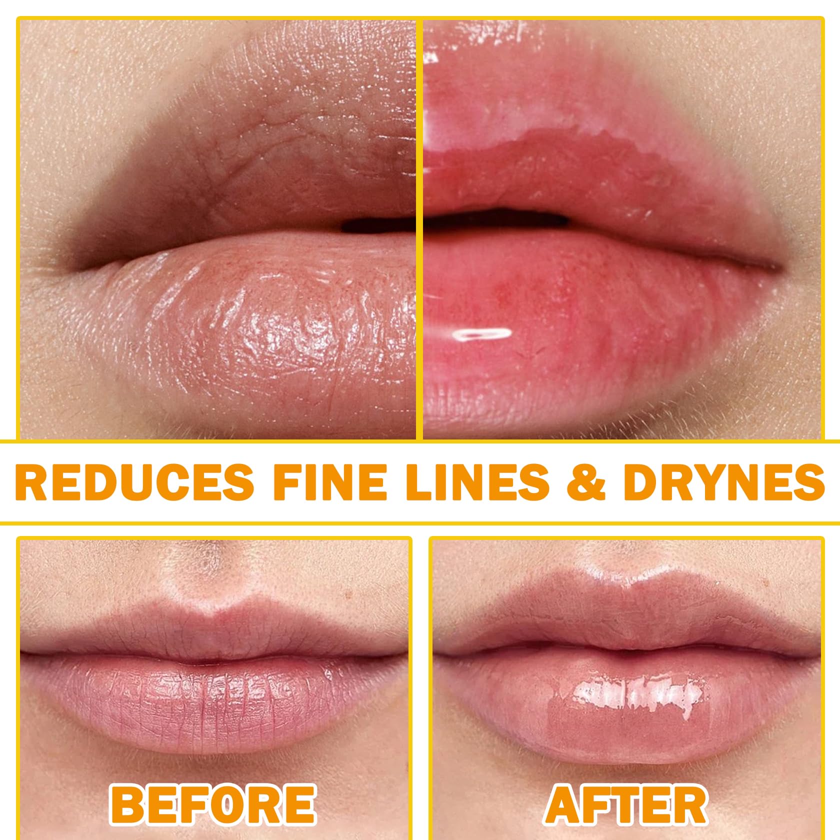 Honey Propolis Lip Balm for Dry & Cracked Lips - Moisturizing Lip Treatment with Hydrating Formula to Reduce Lip Lines & Exfoliate - Includes Lip Brush for Overnight Sleeping Mask | Perfect for Winter Care & Daily Lip Hydration
