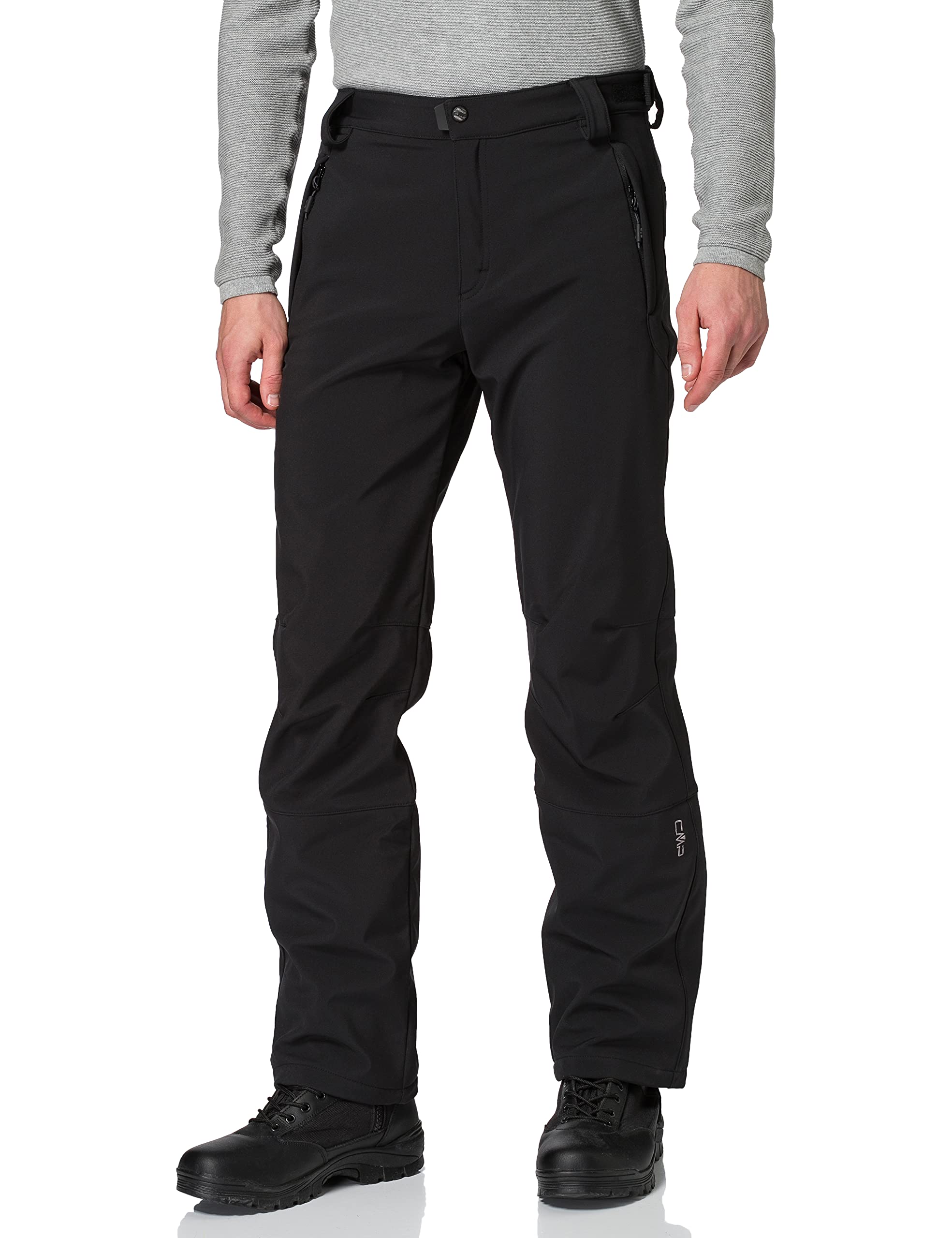 CMP Men's Long Work Pants C24 - Durable Black Workwear for Construction & Outdoor Jobs | Comfortable & Functional for Daily Work Use