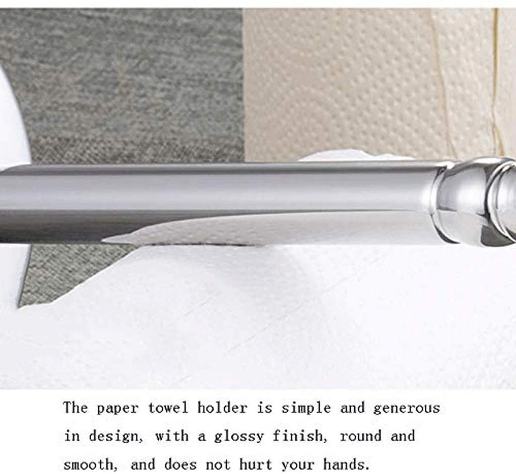 Stainless Steel Paper Towel Holder with Base - Vertical Design Kitchen Countertop Organizer for Bathroom, Office & Home Use | Durable & Stylish Storage Solution