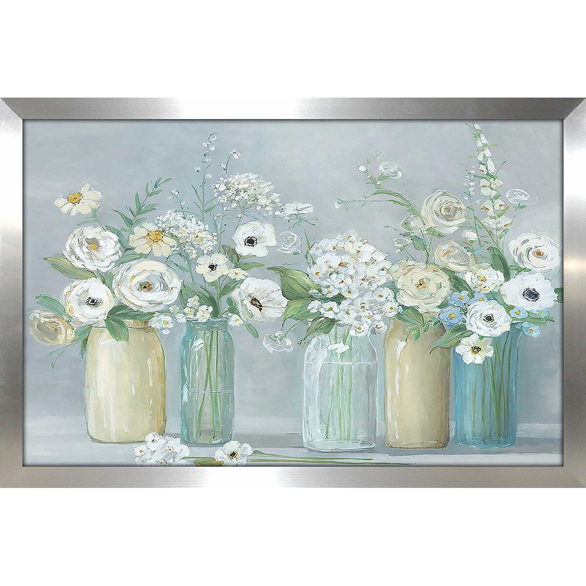 Blooming Meadow Beauties Floral Print Acrylic Wall Art - Perfect for Living Room, Bedroom & Office Decor