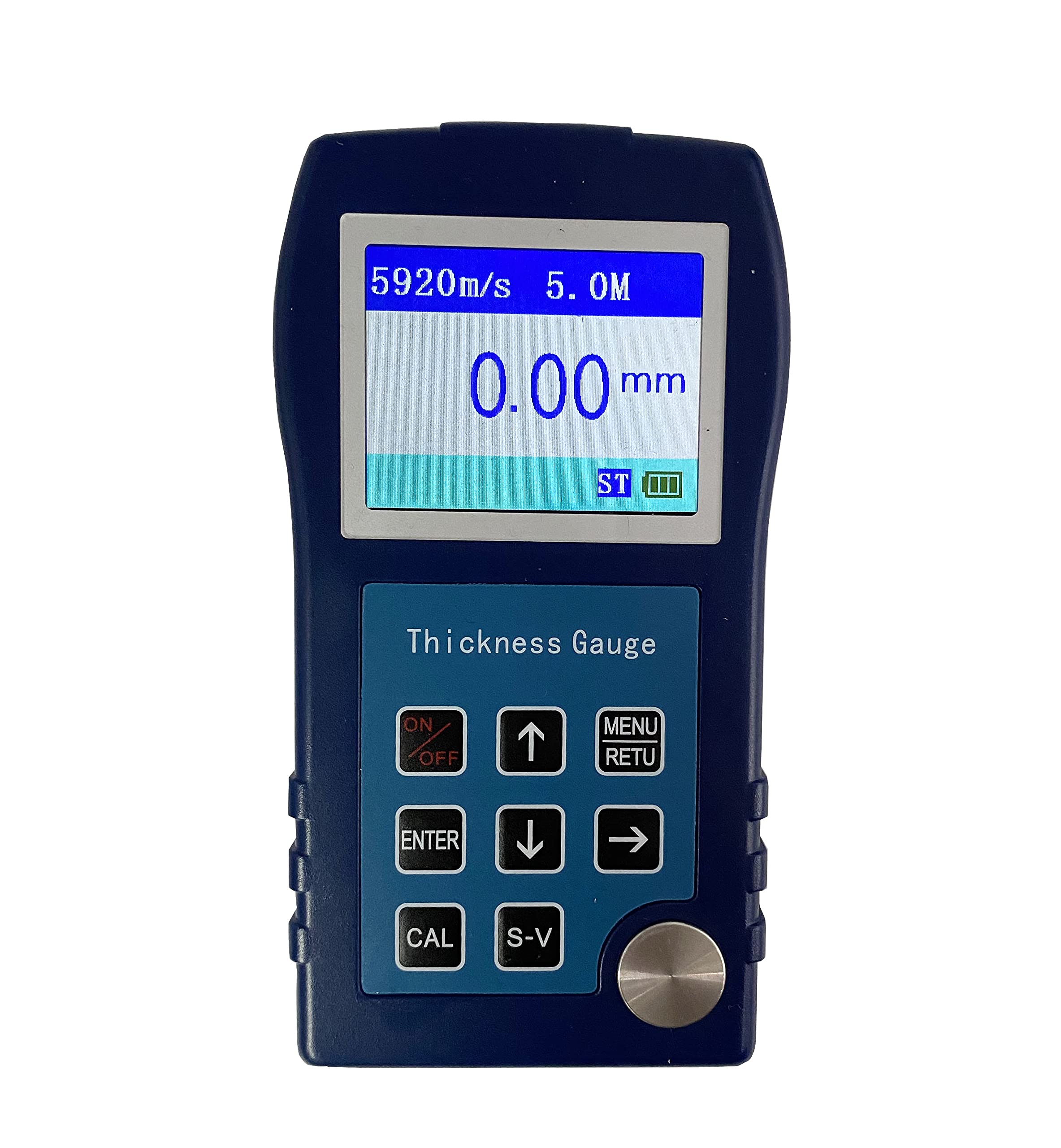 Professional Ultrasonic Thickness Gauge Tester 0.035-11.81 Inch (0.9-300mm) with 0.1mm Accuracy - Ideal for Steel Plate, Copper Plate, Glass & PVC Pipe Thickness Measurement | Industrial & Home DIY Use