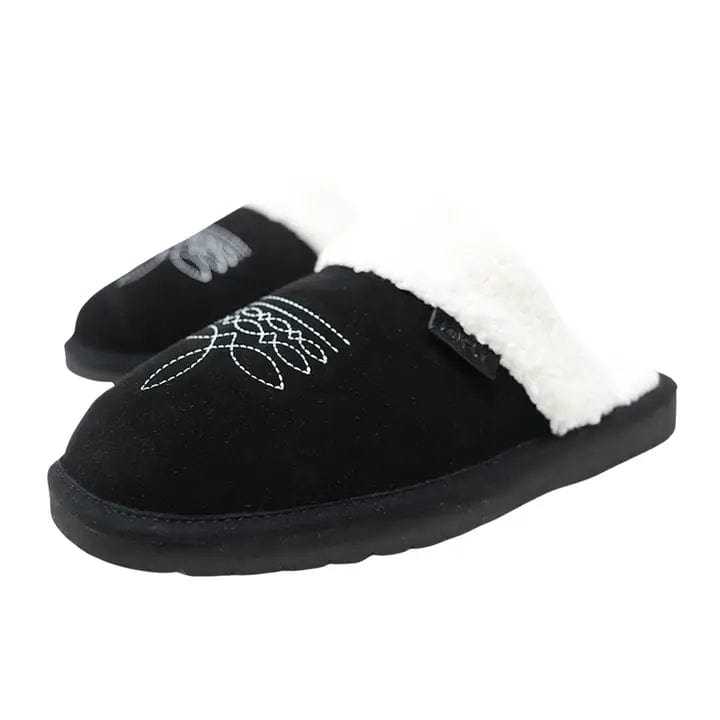 Women's Western Cowgirl Dolly Slippers - Comfortable Faux Fur House Shoes for Women - Perfect for Country Themed Parties, Rodeo Events & Cozy Home Wear