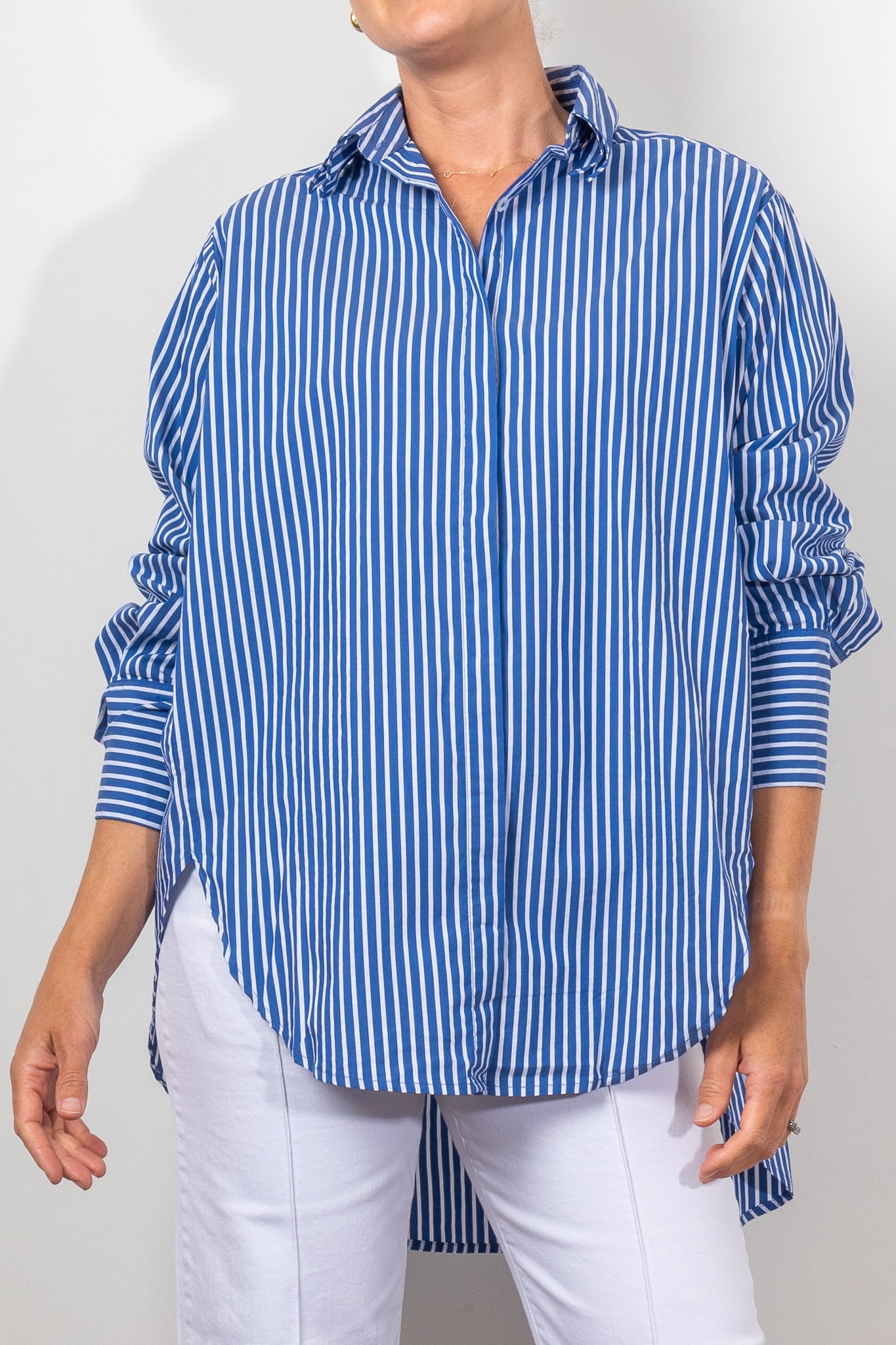 Kinney Noah Men's Casual Shirt - Riviera Stripe Button Down Shirt for Summer, Beach & Outdoor Activities | Lightweight & Breathable Fabric