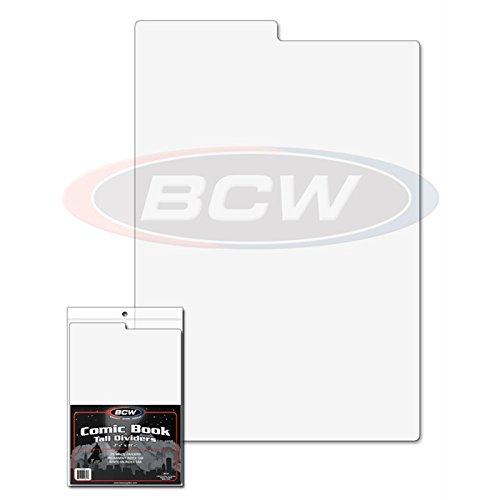 2 Packs of 25 Tall Comic Book Dividers - Acid-Free Cardboard Storage Organizers for Comic Book Boxes | Perfect for Comic Collectors & Organizing Manga Collections